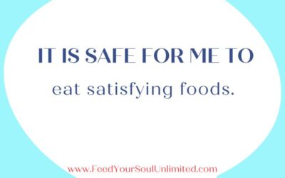 Intuitive Eating and the Satisfaction Factor