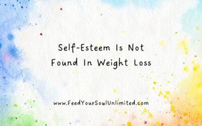Self-Esteem Is Not Found In Weight Loss